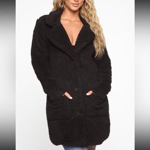 Black coat from fashionnova